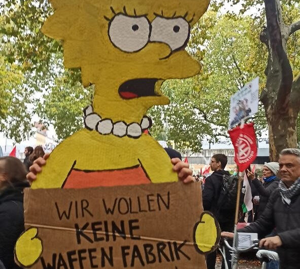 Pause machen neben ner Waffenfabrik schmeckt nur halb so gut