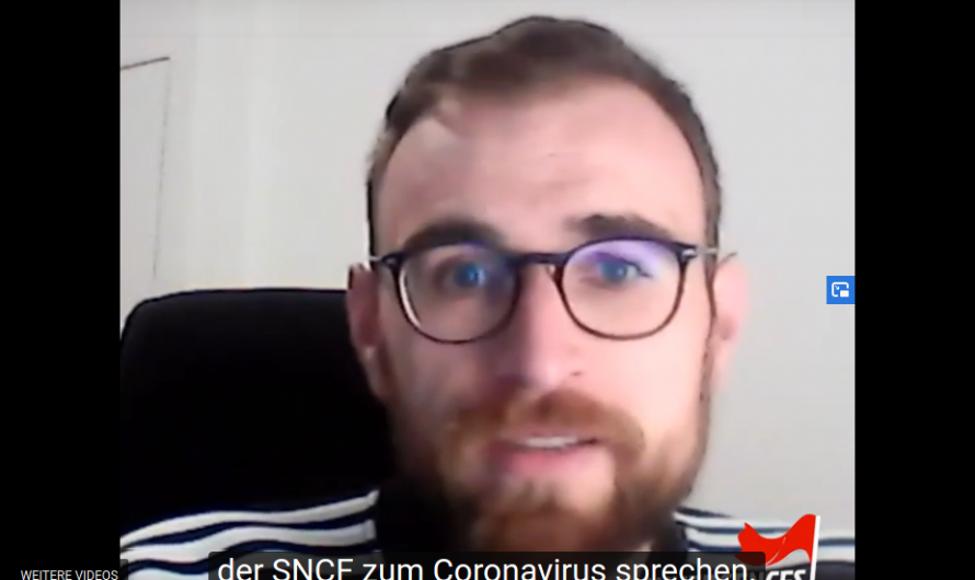 Video: Clément, Bahner bei der SNCF in Strasbourg, berichtet über die Corona-Krise (deutsche Übersetzung)