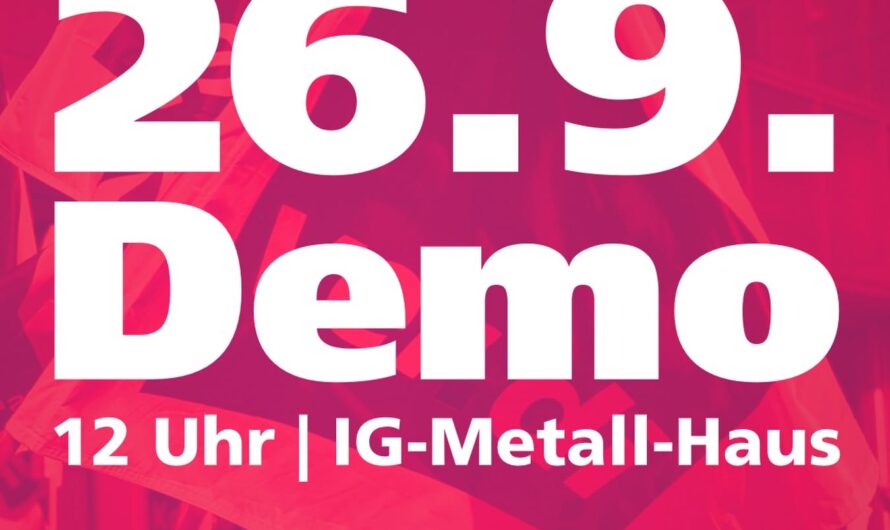 Proteste gegen Sozialkahlschlag: in Berlin 12 Uhr IG Metall Haus